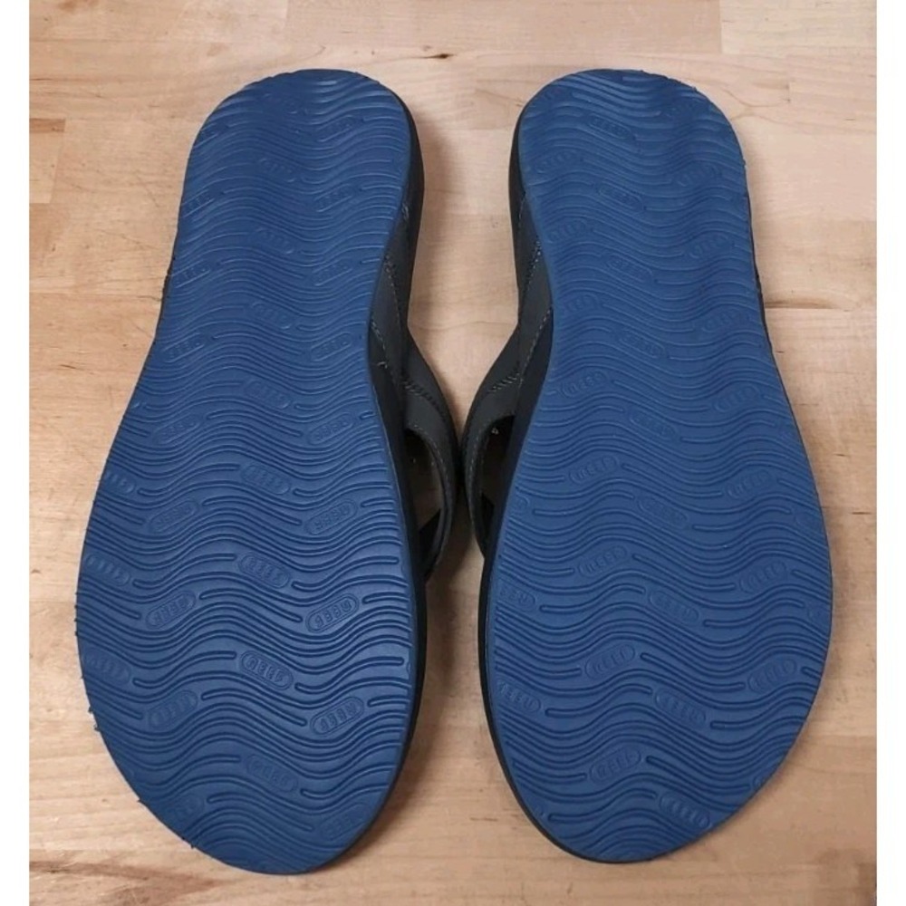 REEF Ortho Spring Mens Size 13 Flip Flop Sandals Blue A-24 - Picture 4 of 5